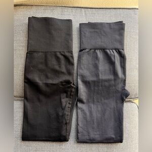 LNDR Outdoor Voices set of two yoga Pilates leggings